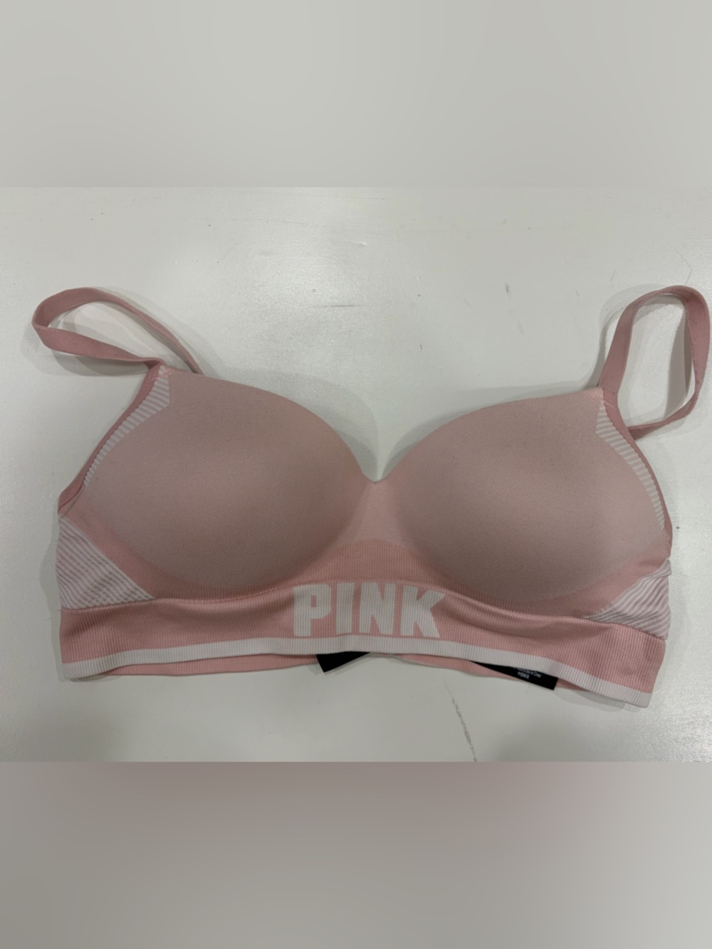 PINK Victoria's Secret Blush Pink Seamless T-Shirt Bra